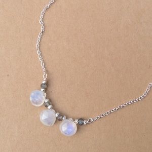 Sundance charm Moonstone Labradorite Necklace